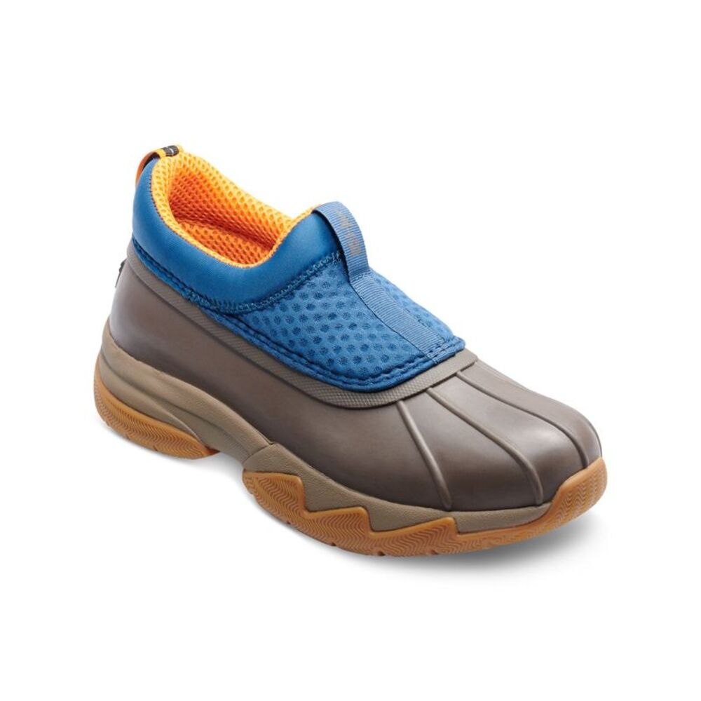 BASS OUTDOOR Womens Blue Waterproof Field Round Toe Slip On Duck Boots 6
